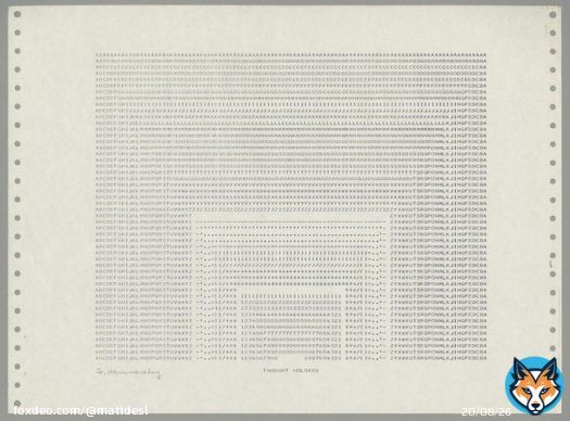 After seeing Frederick Hammersley's 1969 'Computer Drawings' at LACMA this week, I went down a rabbit hole of computer archeology.