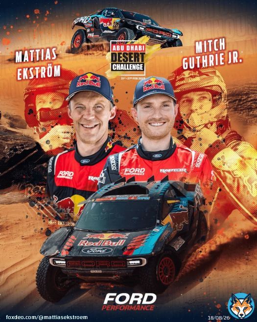 Next stop -> Abu Dhabi Desert Challenge! #FordPerformance