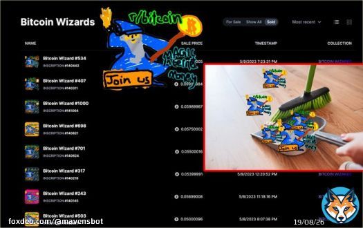some early whales have been seen sweeping the Bitcoin Wizards floor.  new floor on @ordinalswallet : 0.1337 btc.