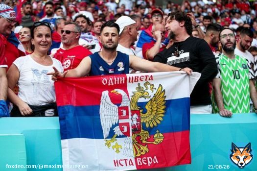 На вчерашнем матче Сербия - Камерун...