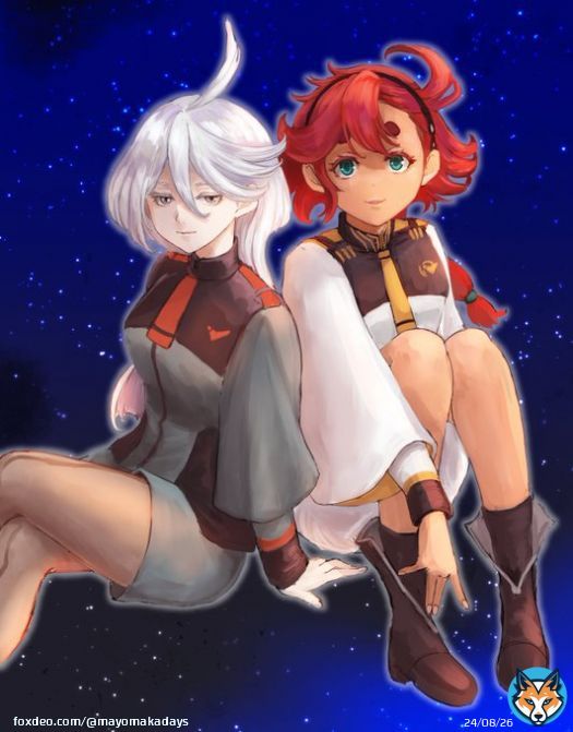 #水星の魔女 #ミオリネ #スレッタ  ようやく見たんだけど、Ⅰ期の終わり方衝撃でした。だってあんなに結婚、結婚飛び交ってなんてアニメなんだろうって笑いながら見てたのに。