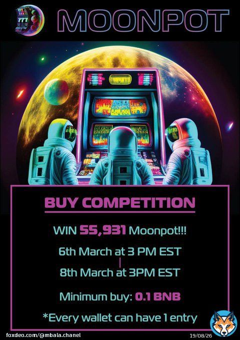 Win $200 in @MoonpotCrypto by swapping just 0.1 BNB ($30) - your 0.1 BNB is safe even if you don't win. Don't miss out! #moonpot #Dogecoin #Bitcoin