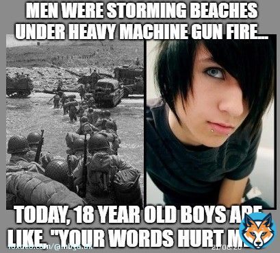 We used to live in a society when  Men Were Men & Women Were Classy Women.  No we have these cowardly violent thugs, bullies, sniffling nasty pansy wimps, whores & snowflakes being raised by parents.