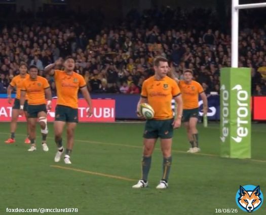 Controversial, but looks like the correct decision for time wasting. He stood there with his team mates screaming at him to hurry up and kick it out. They knew! #AUSvNZL