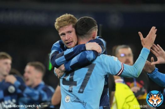 Phil Foden to Kevin De Bruyne when the ref blew the final whistle:  'For you, for you'