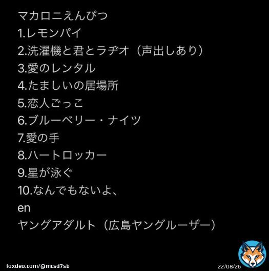 結びの夢番地2022 マカロニえんぴつ　セトリ