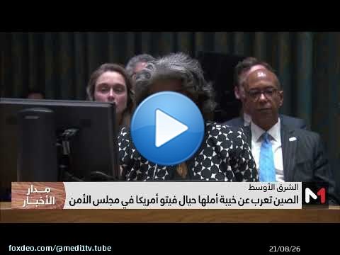 الصين تعرب عن خيبة أملها حيال فيتو أمريكا في مجلس الأمن