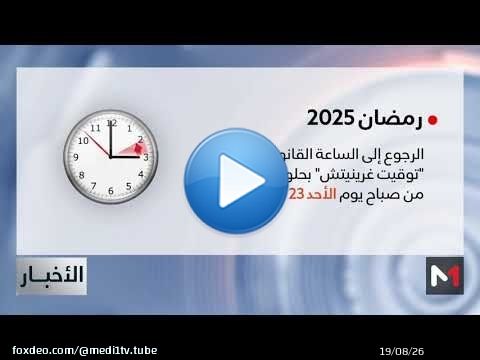 رسميا.. موعد الرجوع إلى الساعة القانونية بالمغرب (GMT)