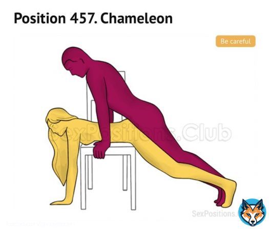 position of the day: chameleon