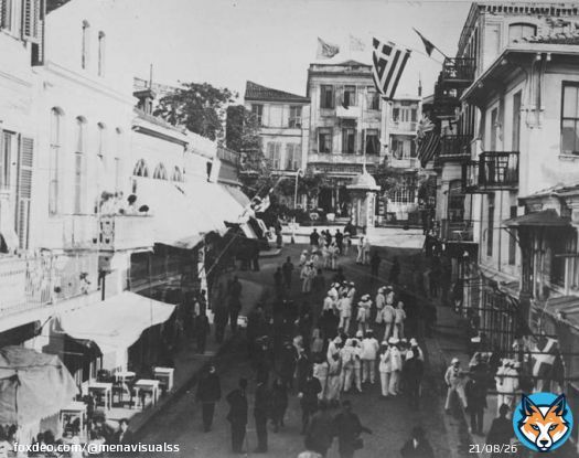 On the Golden Horn (now Hali&ccedil;) the Greek quarter of Istanbul, Turkey, ca. 1915-1920.