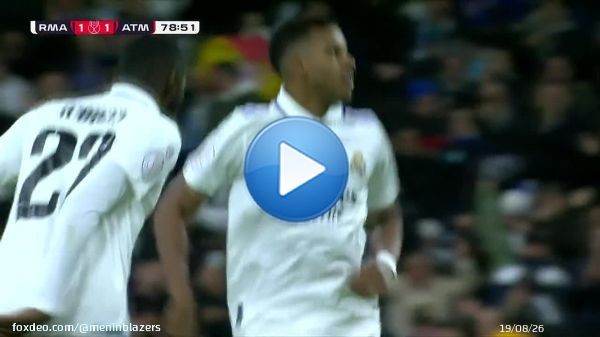 MAGICAL GOAL  Rodrygo treating Atleti defenders like red and white striped parking cones.