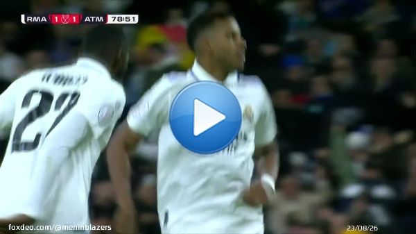 MAGICAL GOAL  Rodrygo treating Atleti defenders like red and white striped parking cones.