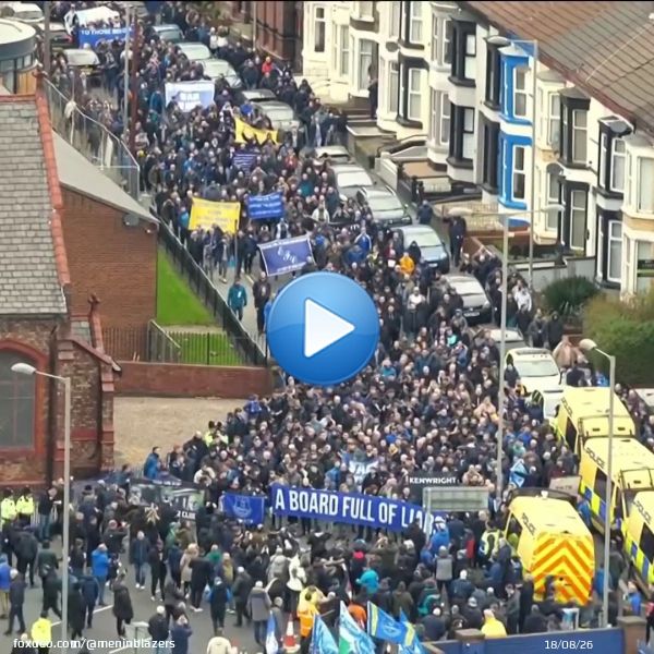 A CLUB IN CHAOS  Everton fans pack the streets outside of Goodison Park to protest the club&rsquo;s owners. A civil war between some of the most loyal fans in sport and the board. Meanwhile, the club are mired in the relegation zone. Heartbreaking.