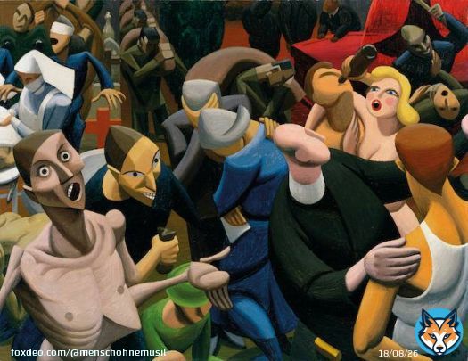 Harold Frederick Weaver Hawkins (English, 1893&ndash;1977) Warfare 1945. #8mai1945