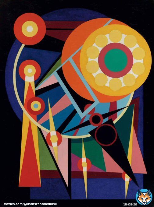 August Herbin-   The Sun and the Planets  1941.