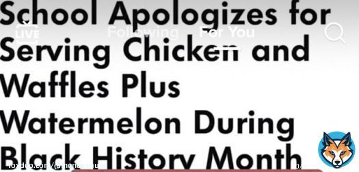 Look at theses racist schools feeding these kids healthy food&hellip;