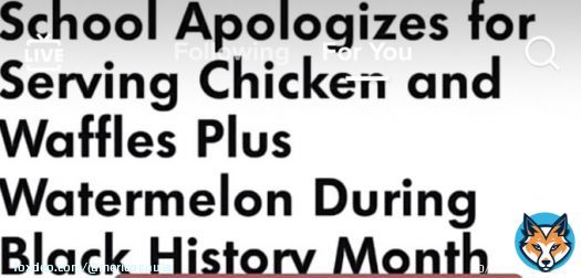 Look at theses racist schools feeding these kids healthy food&hellip;