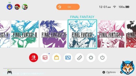 My digital bundle preorder activated and I turn on my Switch and see this. #FinalFantasy #NintendoSwitch
