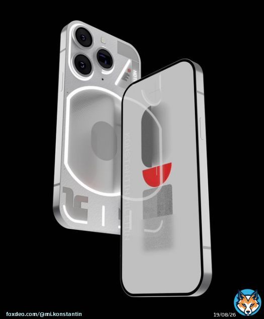 Concept Nothing Phone (2) Silvery white   Work: @mi_konstantin Created in Blender 3D  Wallpaper: Nothing OS, Android 13 beta  Conceptual vision of a premium phone 2023 company @nothing   #Concept #NothingPhone2