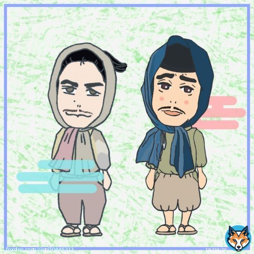 あ、お髭もお揃いだった..  #どうする家康  #どうする絵 #本多正信  #鎌倉殿の13人