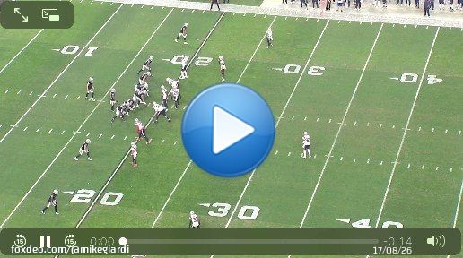 This play...4th & 10...in the closing minutes. Marcus Jones is lined up way off Mack Hollins. Hollins is able to get Jones to flip his hips and boom, breaks it off for an easy pitch and catch conversion. Hard one to explain. #Patriots