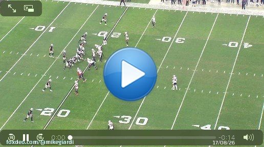 This play...4th & 10...in the closing minutes. Marcus Jones is lined up way off Mack Hollins. Hollins is able to get Jones to flip his hips and boom, breaks it off for an easy pitch and catch conversion. Hard one to explain. #Patriots