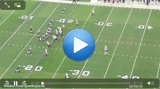 This play...4th & 10...in the closing minutes. Marcus Jones is lined up way off Mack Hollins. Hollins is able to get Jones to flip his hips and boom, breaks it off for an easy pitch and catch conversion. Hard one to explain. #Patriots