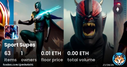 Check out this collection on OpenSea  via @opensea #OpenSeaNFT 1/1 generated art. First 50 minted. Super Bowl Teams 0.03 ETH, Playoff Teams 0.02 ETH, Remaining Teams 0.01 ETH. #NFL #NFLPlayoffs #SuperBowlLVII #NFT #AIart #ChiefsKingdom #PhiladelphiaEagles