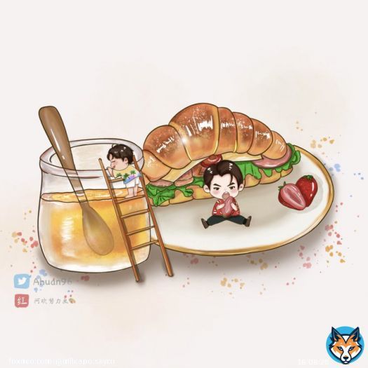 GM MileApo Honey and croissants to start a sweet day cr.@Ahuan96 #MileApo #มายอาโป  @milephakphum #MilePhakphum   @Nnattawin1 #Nnattawin