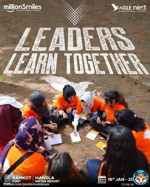 Leaders learning together and here in the Eagle Nest, growth becomes a shared journey. پرواز ابھی باقی ہے، آسمان اور بھی ہیں۔ When young minds from across Pakistan gather in one space, learning becomes deeper, richer, and more transformative.