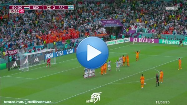 This was well played by Netherlands  to level with Argentina  2-2.   Just when you thought game was over.
