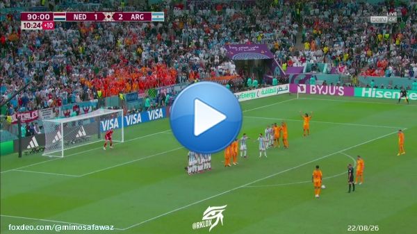This was well played by Netherlands  to level with Argentina  2-2.   Just when you thought game was over.