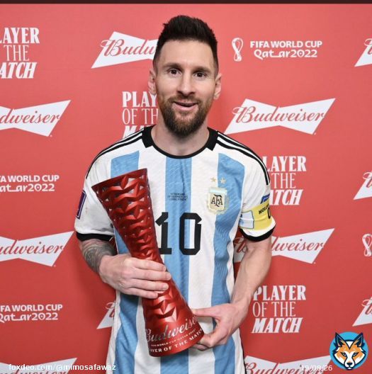 Another man of the match for Messi.   MOTM.