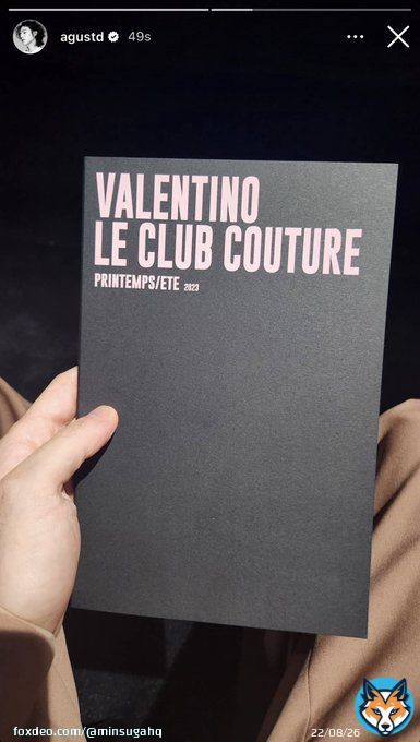 [#SugaHQ_Update] agustd via instagram story!  #SUGAxValentinoCouture #SUGAValentinoDiVas HAUTE COUTURE WITH SUGA