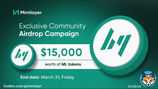 Mintlayer Community Airdrop   Join the journey and help bring Defi to #Bitcoin.  Refer and earn with our exclusive airdrop:  Join the community  Refer your friends + RT  Fill out the form    #Airdrop #Layer2 #Blockchain