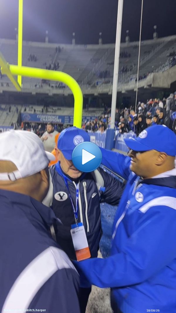 The emotion from Kalani Sitake and Tom Holmoe.  #BYU #BYUFootball