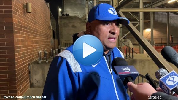 #BYU coach Kalani Sitake when asked what the refs told him on the end of the 2nd quarter run by Katoa that wasn&rsquo;t called a touchdown.  &ldquo;Maybe we should have a camera on the goal line at every game.&rdquo;  #BYUFootball