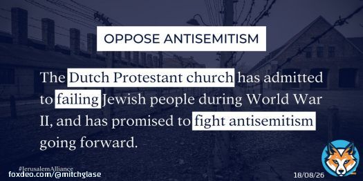 We affirm the desire of the Dutch Church to repent of antisemitism and to value relationships with the Jewish community. Learn more at @CTmagazine:  #JerusalemAlliance #antisemitism