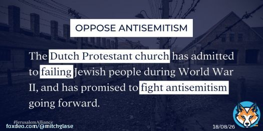 We affirm the desire of the Dutch Church to repent of antisemitism and to value relationships with the Jewish community. Learn more at @CTmagazine:  #JerusalemAlliance #antisemitism