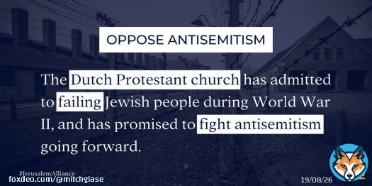 We affirm the desire of the Dutch Church to repent of antisemitism and to value relationships with the Jewish community. Learn more at @CTmagazine:  #JerusalemAlliance #antisemitism