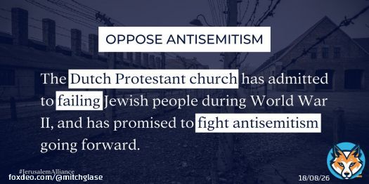We affirm the desire of the Dutch Church to repent of antisemitism and to value relationships with the Jewish community. Learn more at @CTmagazine:  #JerusalemAlliance #antisemitism