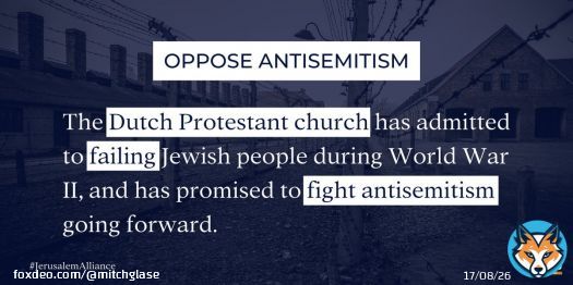 We affirm the desire of the Dutch Church to repent of antisemitism and to value relationships with the Jewish community. Learn more at @CTmagazine:  #JerusalemAlliance #antisemitism