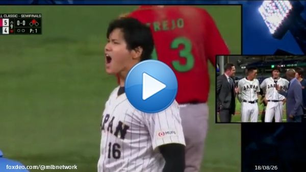 'This team's got fight in it, that's the only thing I can say... It's unbelievable - the fans, the team, everything.'  Lars Nootbaar & Shohei Ohtani were out of breath from celebrating and so happy after the win!  @WBCBaseball | @samuraijapan_pr n_pr | #WorldBaseballClassic