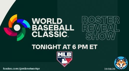 #WorldBaseballClassic rosters will be revealed on @MLBNetwork at 6 p.m. ET.   @SieraSantos, @CY24_7 & @jonmorosi anchor special #MLBTonight - @WBCBaseball program, including guests @MikeTrout, @FreddieFreeman5 & @sandyalcantar22.  Details:
