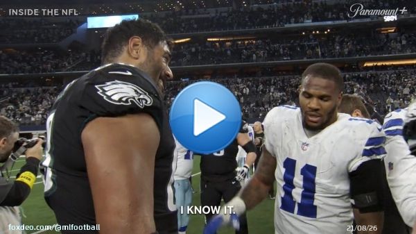 #Cowboys star pass rusher Micah Parsons showing love to the #Eagles  o-line