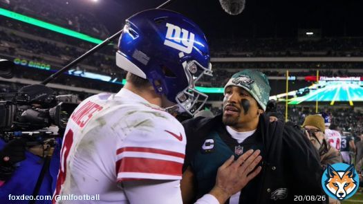 Salary Cap Hits over the next four years:  #Eagles QB Jalen Hurts:  2023: $<br>6. 15 million 2024: $<br>13. 56 million 2025: $<br>21. 77 million 2026: $<br>31. 77 million   #Giants QB Daniel Jones:  2023: $<br>21. 0 million 2024: $<br>45. 0 million 2025: $<br>39. 5 million 2026: $<br>56. 5million