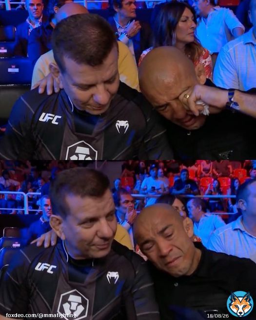 Jose Aldo was overcome with emotion after his induction into the UFC Hall of Fame was announced.