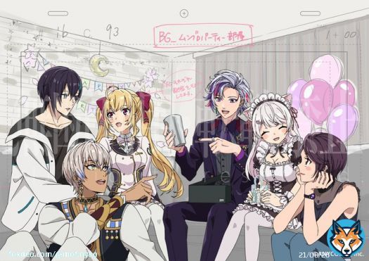 #イブアニ ムンブロ塗らせて頂き、ふわっち～まゆ 作業させて頂いたのは、叶くん葛葉おぼ渋ハルうるかこるち～QED,たくさんあるのですがどのカットも作画さん達にご確認頂きながら塗らせて頂いたのが有難かったです
