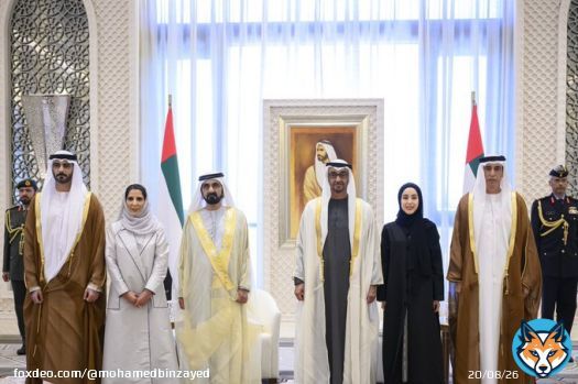 I was honoured to join my brother Mohammed bin Rashid today to witness the swearing-in of our new government ministers. We wish them every success as they strive to continue the UAE&rsquo;s journey of progress and serve the future ambitions of our nation.