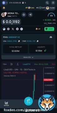 $LISA TRENDING  ON DEXTOOL  Having great run at 3.60M Marketing ongoing  Callers on the phone with team   Why haven&rsquo;t you aped?   It's #LISA time.  Be a part of something great. #memecoins #dextools #pepe #ethereum  #shiba #pinksale #binance
